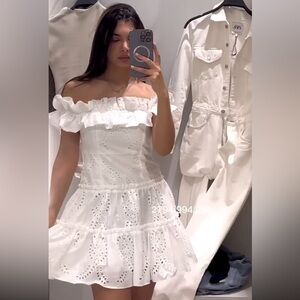 Zara ruffle mini dress